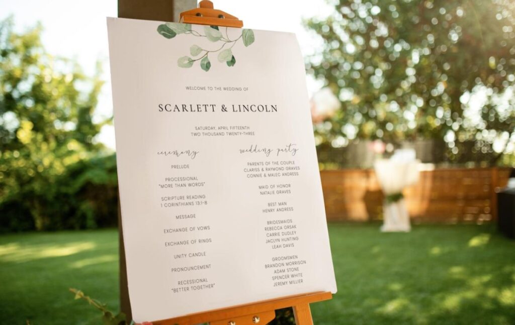 What Are the Latest Trends in Wedding Signage