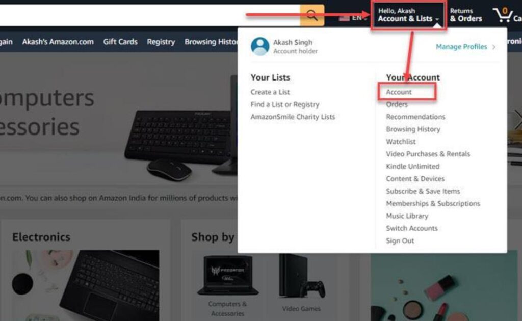 How To See Who You Follow On Amazon On Computer