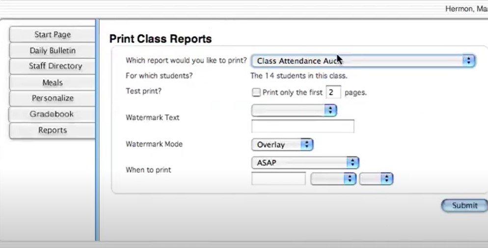 How To Print A Transcript From PowerSchool As A Student